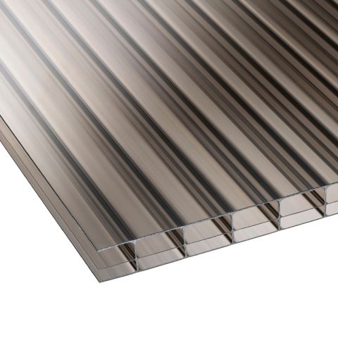 16mm Polycarbonate Sheet Triplewall - Bronze 3500mm x 2100mm