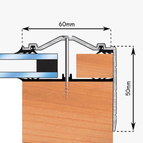 Capex 60 Gable End Finishing Profile
