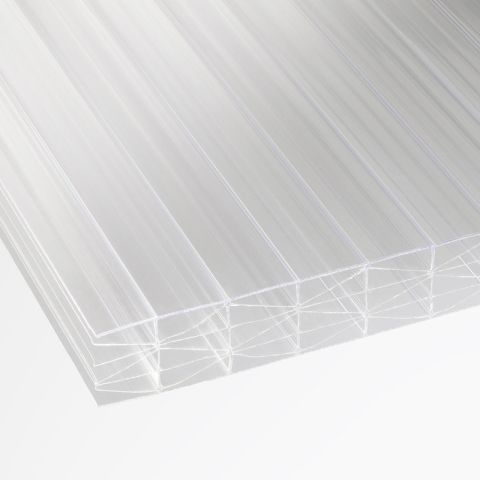 25mm Polycarbonate Sheet 7X Wall - Clear 2000mm x 1050mm