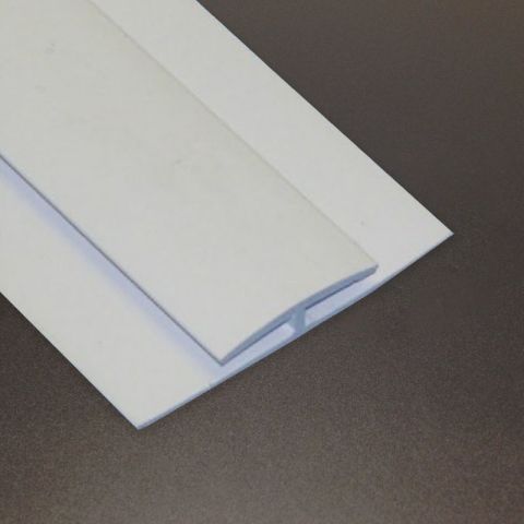PVC Profile - H Trim White Division Bar-3mm x 3000mm