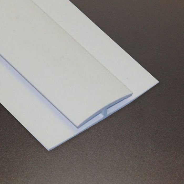 PVC Profile - H Trim White Division Bar-3mm x 2440mm