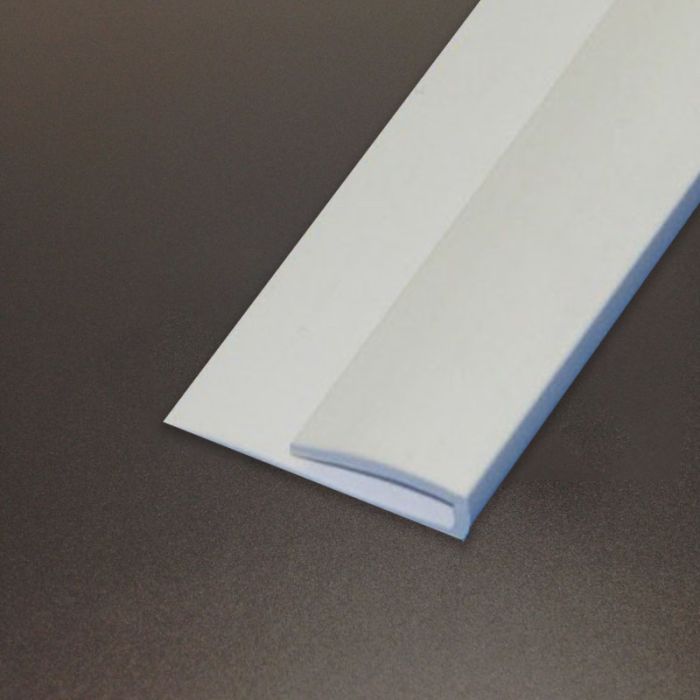 PVC Profile - J Trim White Edging Strip-3mm x 2440mm