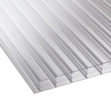 16mm Polycarbonate Sheet Triplewall - Clear 3000mm x 1050mm