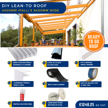 Lean to polycarbonate roof