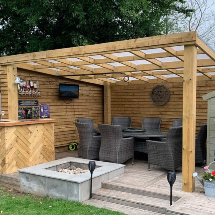 DIY Pergola Canopy Roof - 3500mm x 4200mm