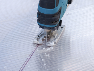 Jigsaw Cutting Multiwall Polycarbonate