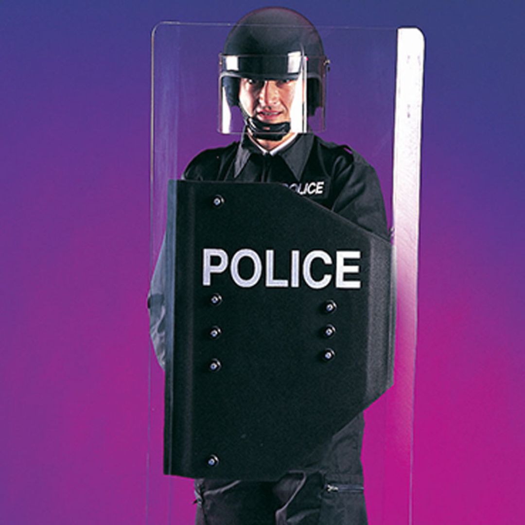solid polycarbonate riot shield
