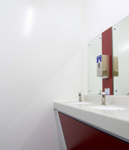 Bathroom wall ceiling cladding