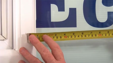 Measuring window width