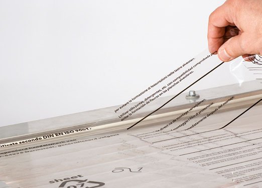 Removing Plexiglas Acrylic Sheet Film