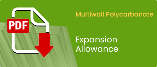 Expansion Allowance Multiwall Sheet