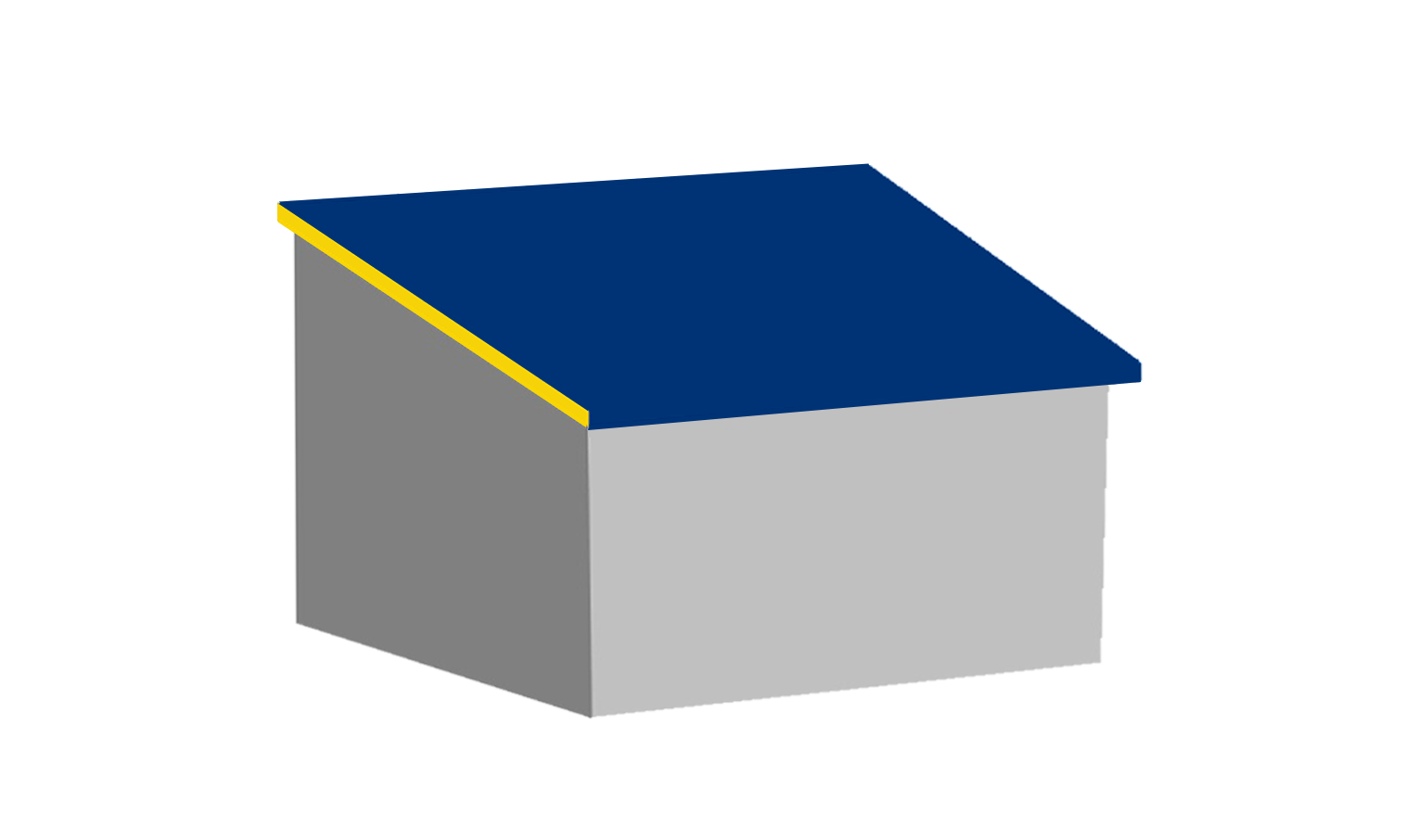 Diagram of an Lean-To Roof